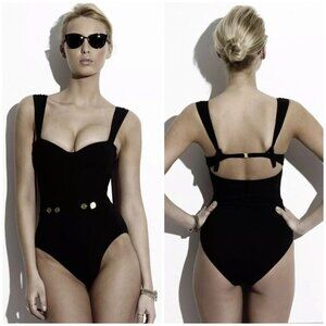 Sophisticated Black Women's One Piece Swimsuit